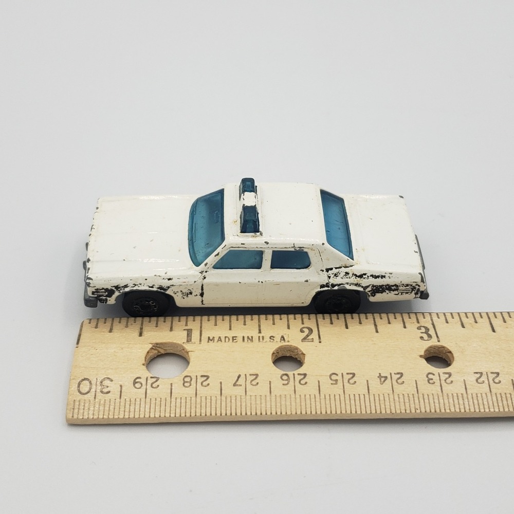 Matchbox Plymouth Gran Fury Superfast No. 10‎ Police Car, White - 1979